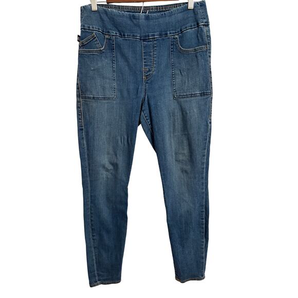 Rock & Republic Women's 16 Fever Pull On Slimming Cure Denim Rx Jeans Stretch - Picture 1 of 10